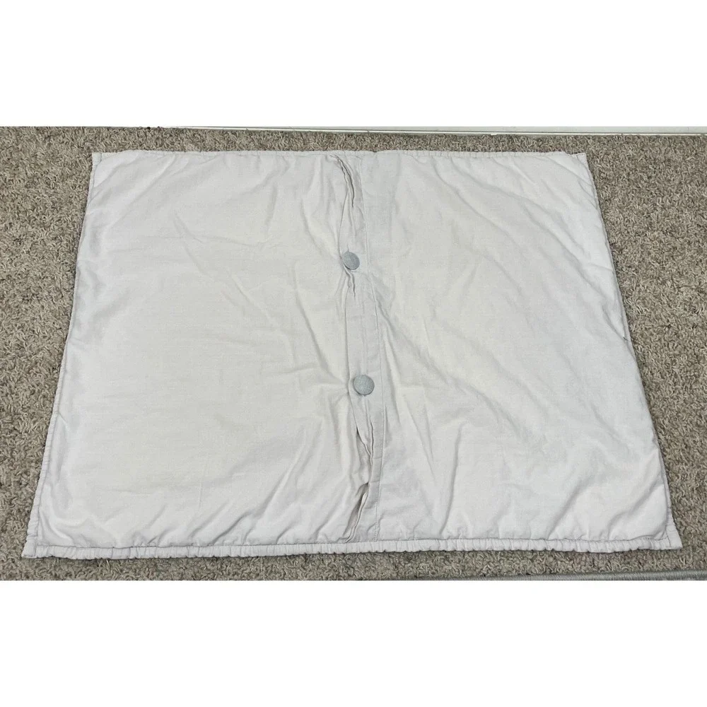 2 EILEEN FISHER Home Standard Quilted Pillow Covers Shams‎ Linen Cotton Blend